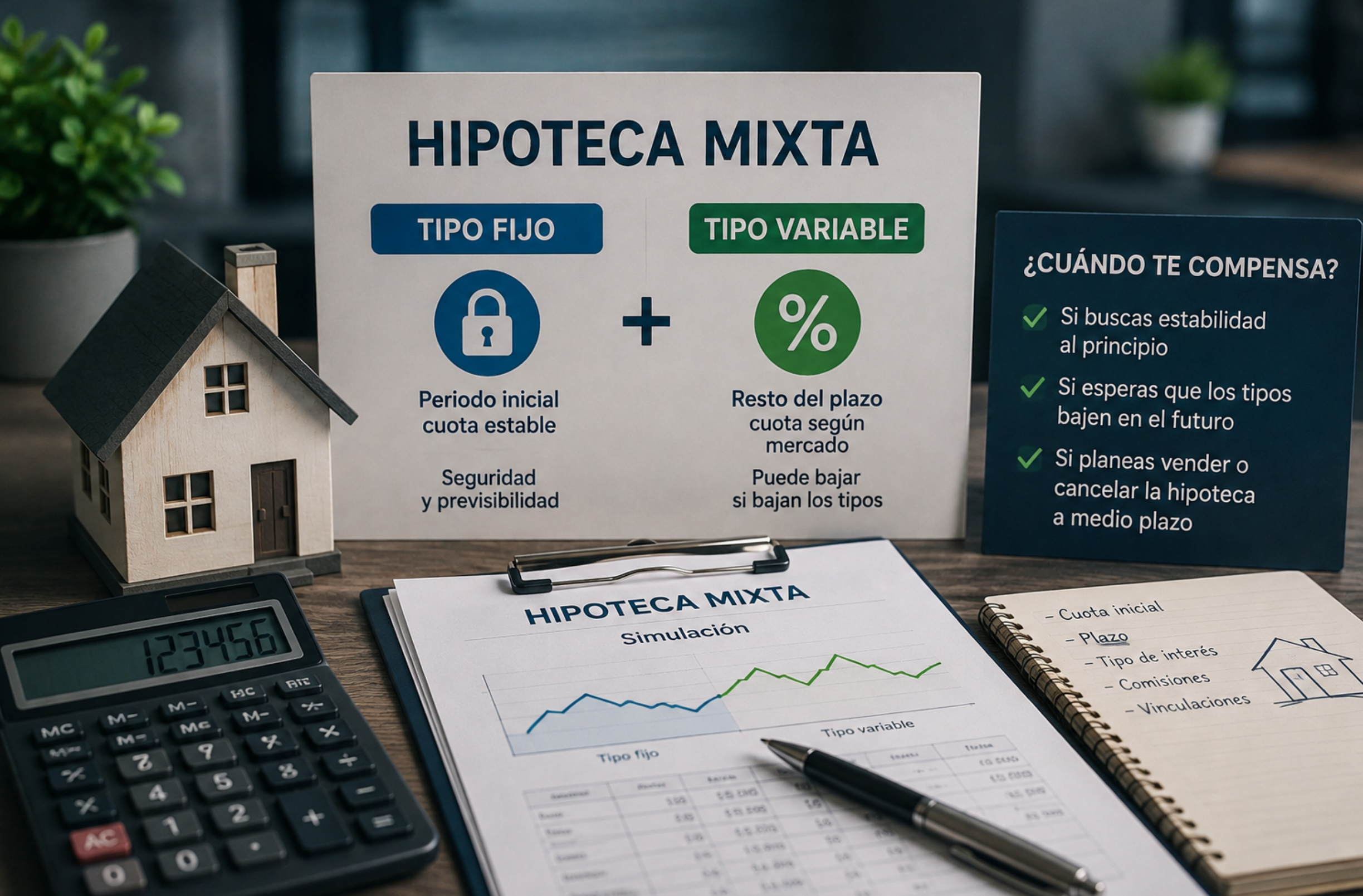 Así funciona la hipoteca mixta y cuándo te compensa